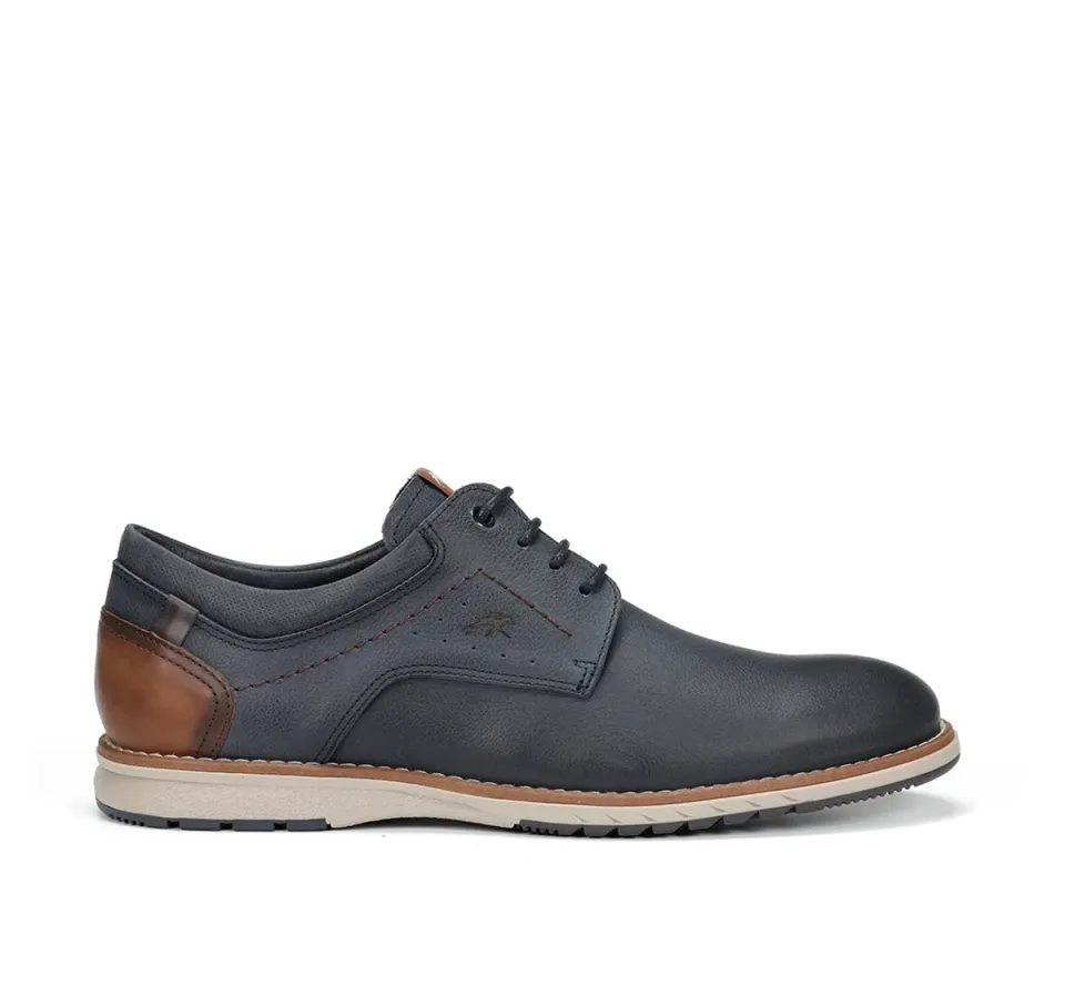 Fluchos Taylor F2091 Scarpe Uomo Blu Cuciture Contrasto