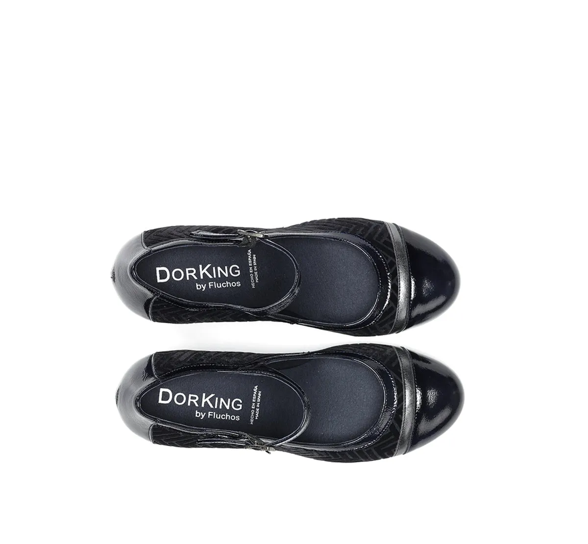 Fluchos Rodin D8669 tronchetti donna blu con fibbia