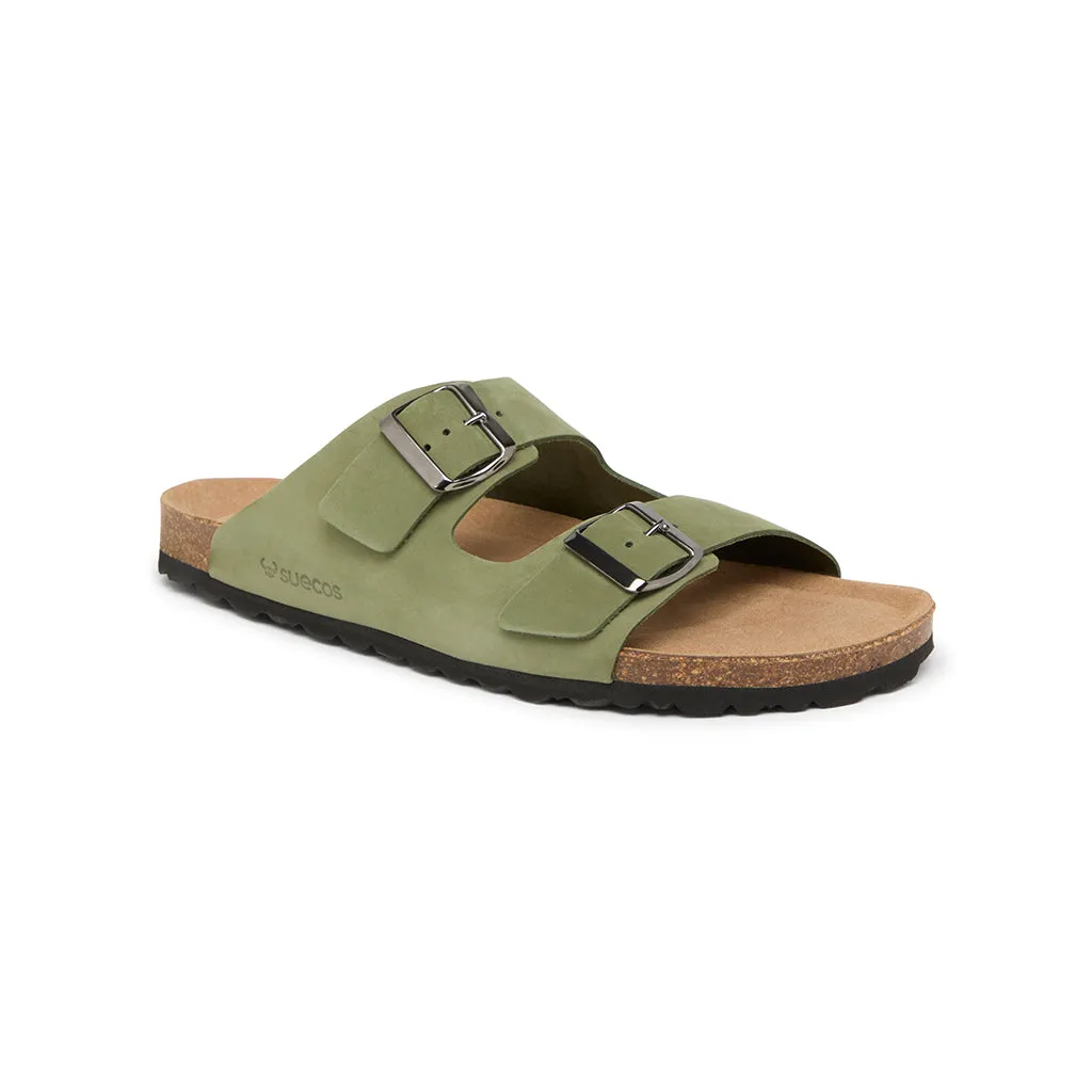 Suecos Ek Soft Sandali Verdi Pelle