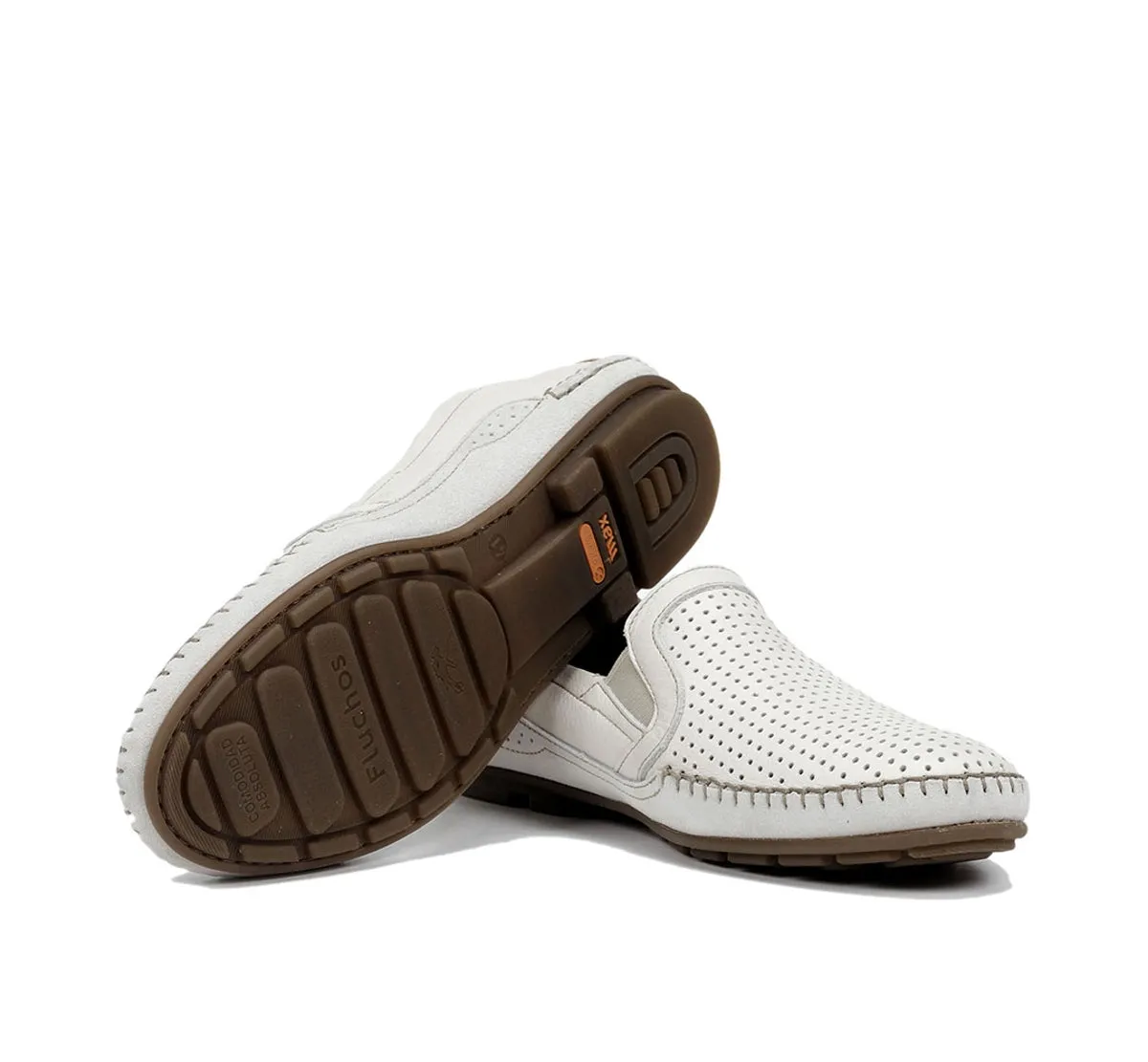 Fluchos Dorian F1177 mocassini uomo bianchi slip-on