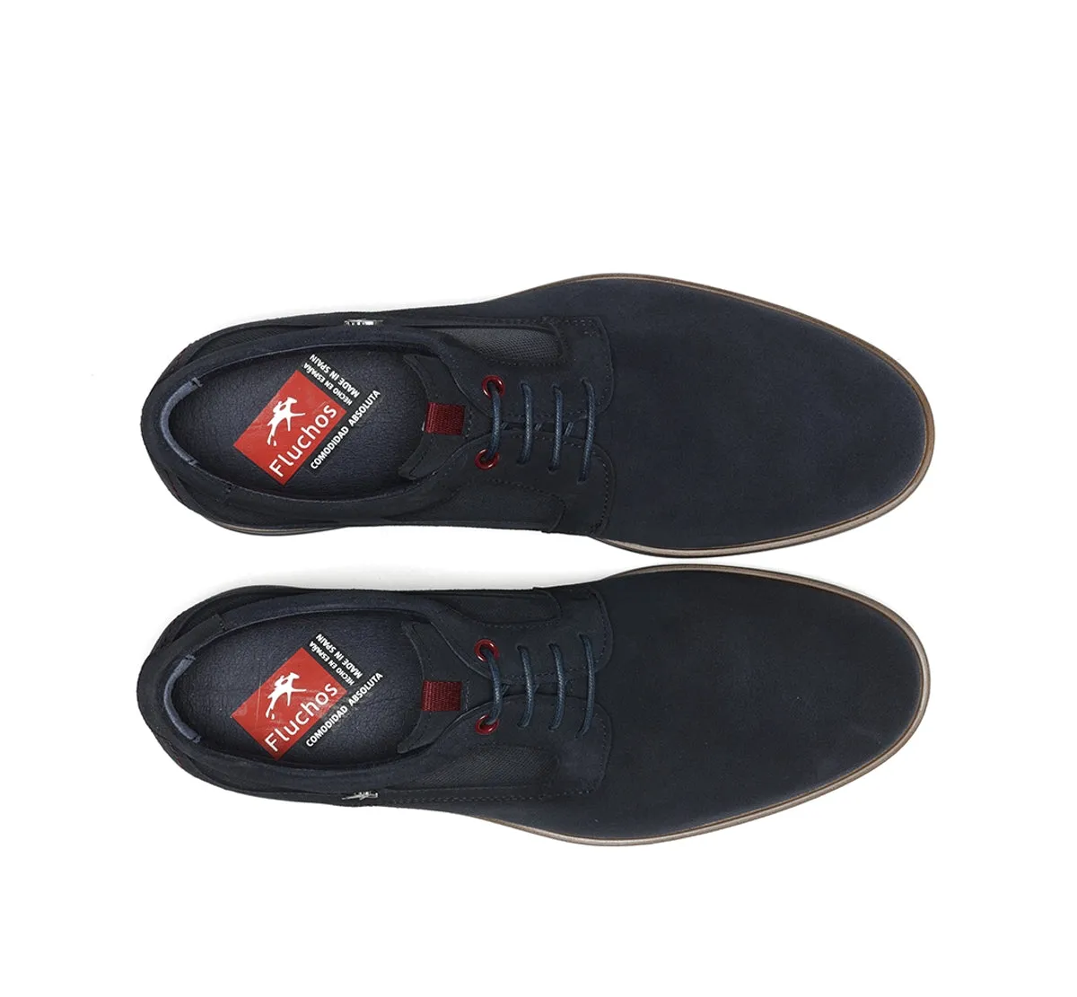 Fluchos Tristan F1857 scarpe uomo blu pianta larga