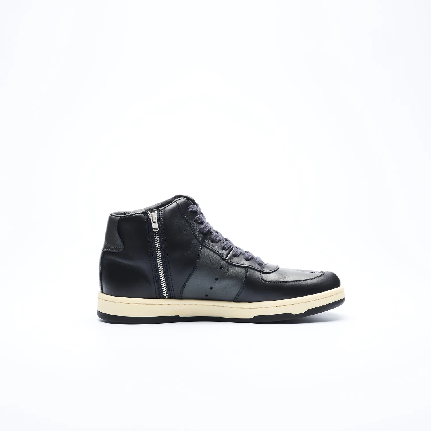 Tabito Leap Trainer tabito57 sneakers zip nere pelle