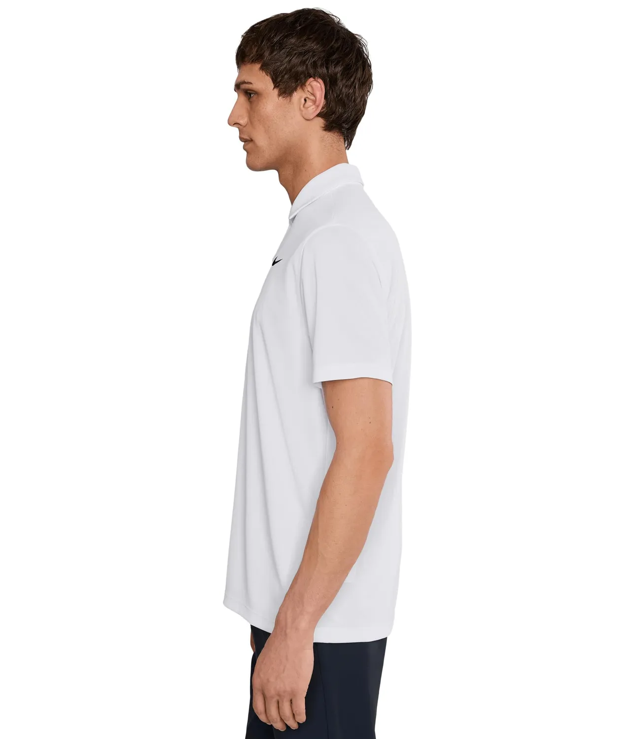 Nike Solid Polo Dri-FIT polo bianco grigio nero M traspirante
