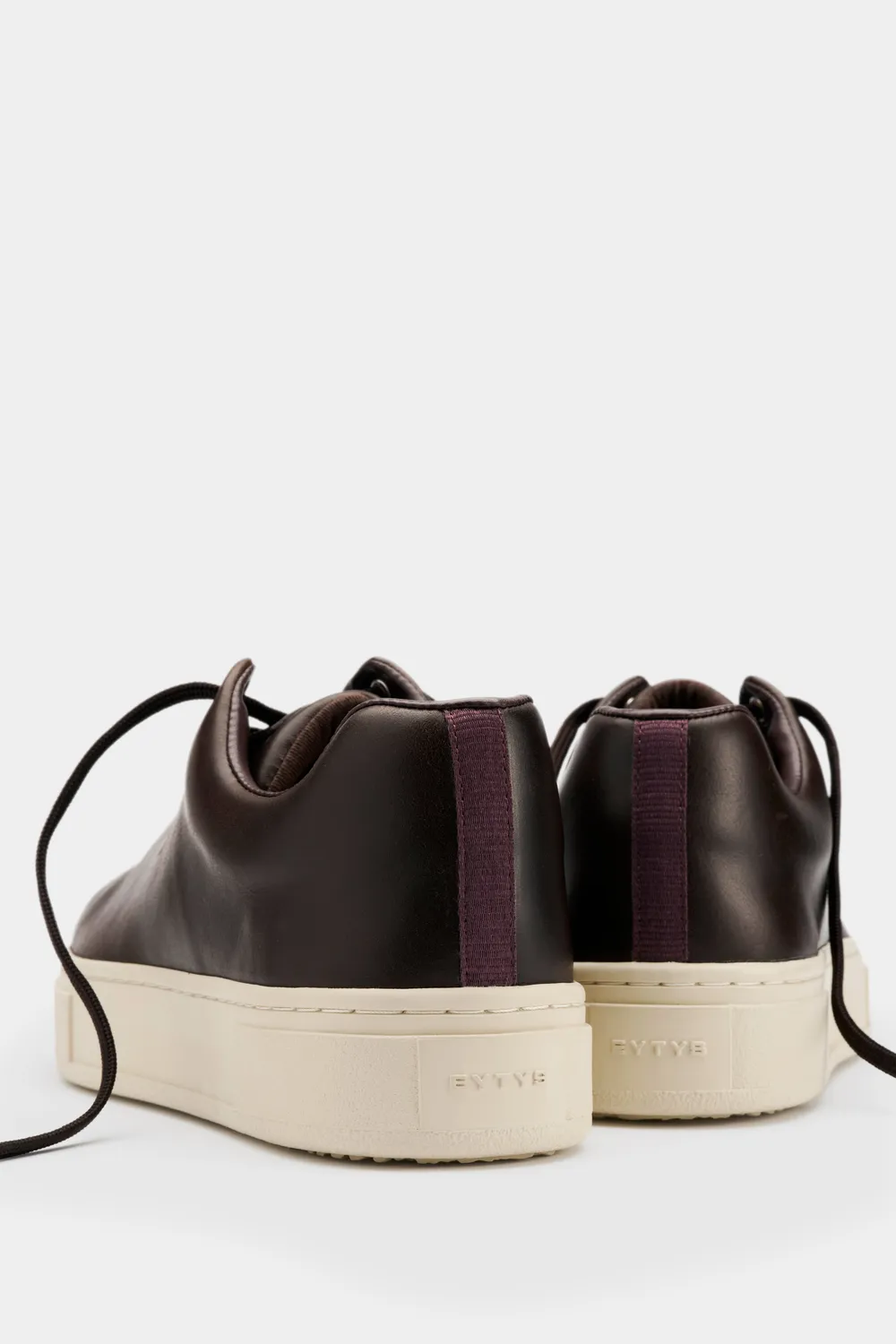 Eytys Doja sneakers pelle espresso lacci nascosti