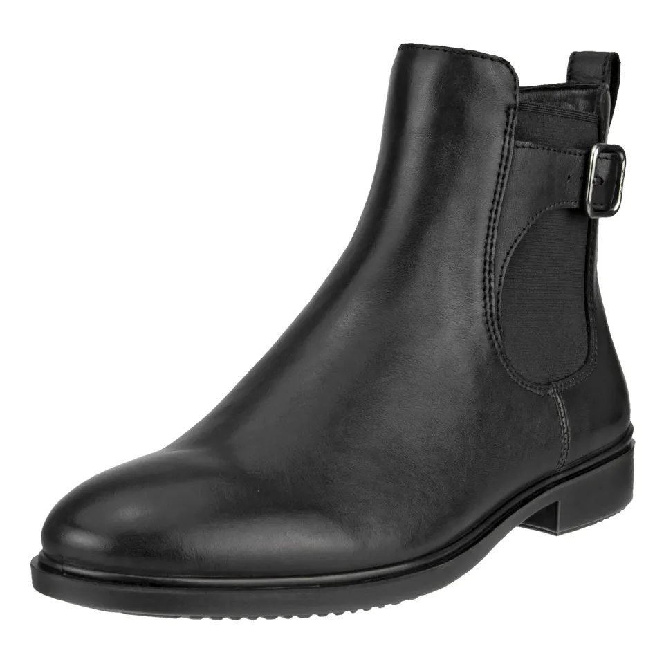 Ecco Dress Classic Chelsea Buckle stivali donna neri 35