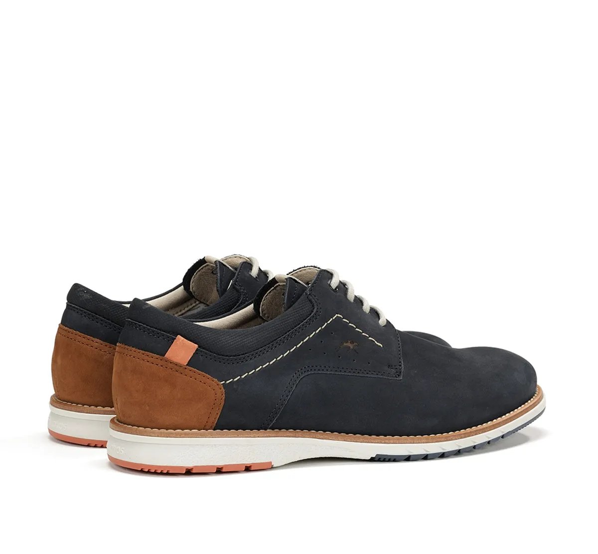 Fluchos Taylor F1978 scarpa uomo blu cuciture contrasto