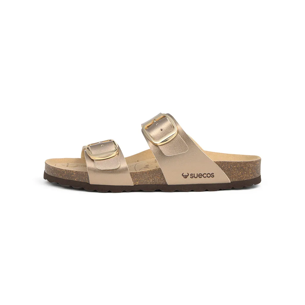 Suecos Vind sandali donna taupe pianta piatta