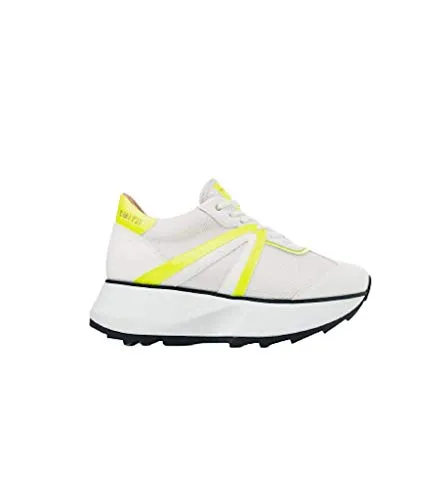 Alexander Smith Chelsea sneakers donna white fluo yellow plateau