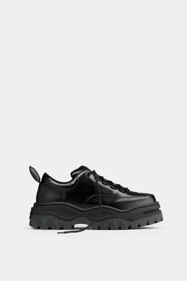 Eytys Angel Black Leather sneakers nere pelle
