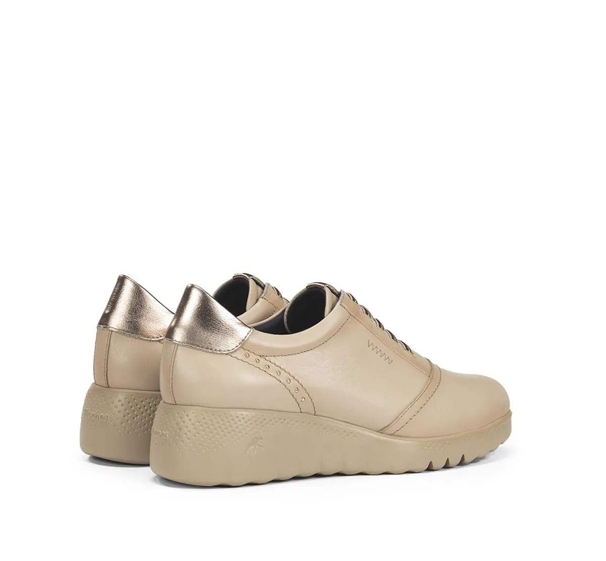 Fluchos Live F2096 sneakers taupe zeppa donna