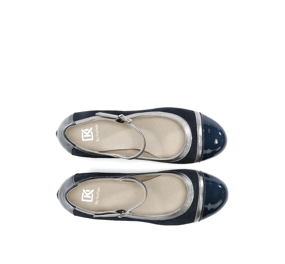 Dorking Frida D9027 scarpe donna blu tacco basso