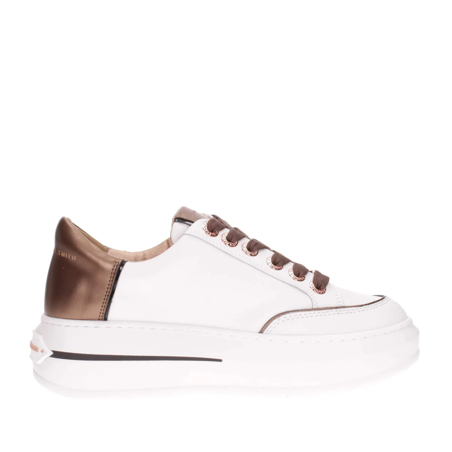 Alexander Smith R1D Sneakers Donna Bianco Bronzo Pelle