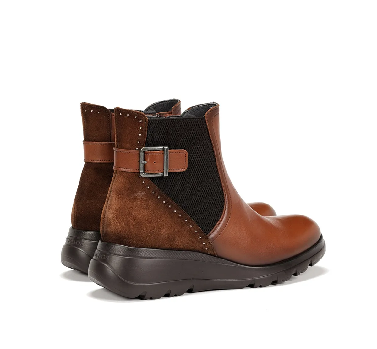 Fluchos Mellea F1529 stivaletti donna marrone con zeppa