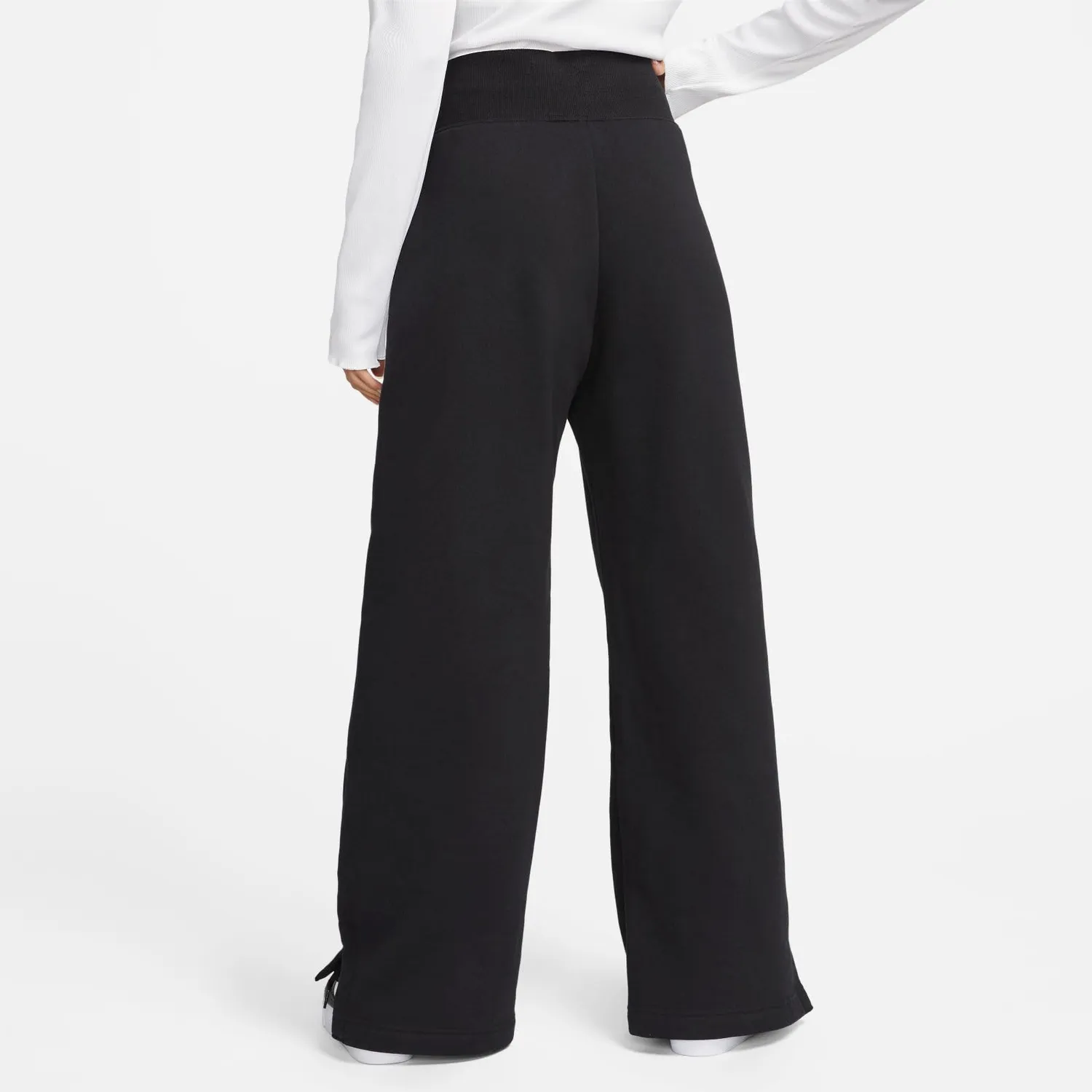 Nike Phoenix Fleece pantaloni tuta donna palazzo XS Tall grigio