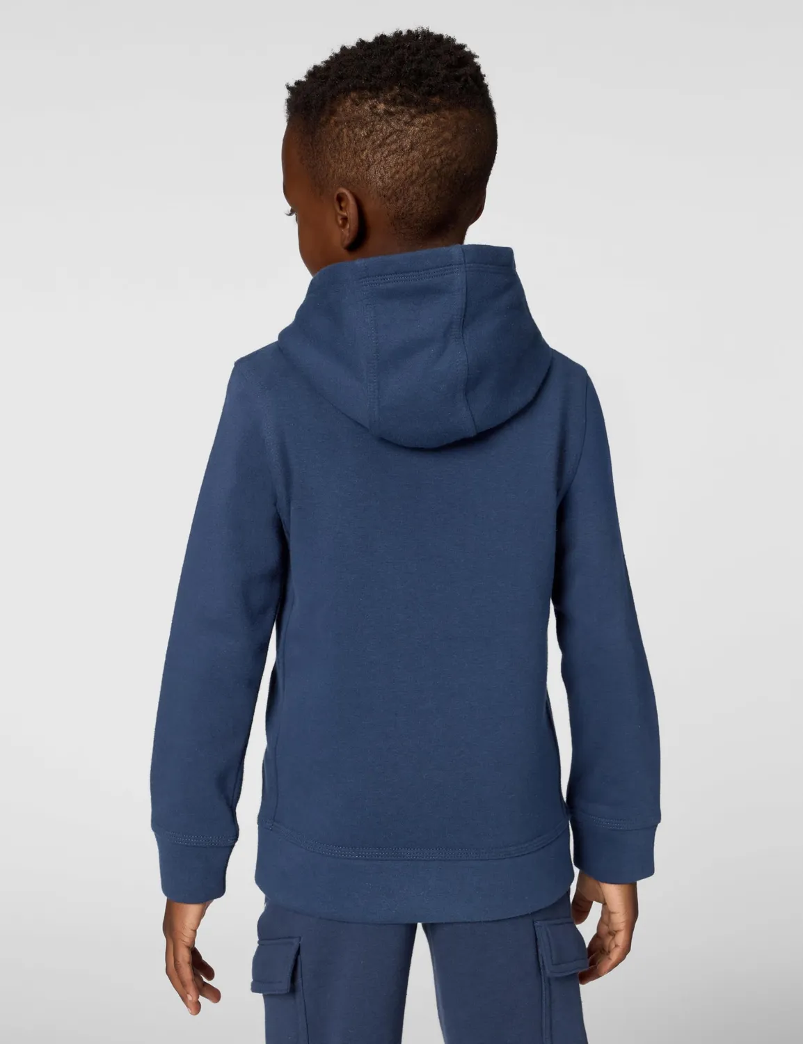 Nike Club Fleece felpa cappuccio bambino 2-3 anni nero cotone