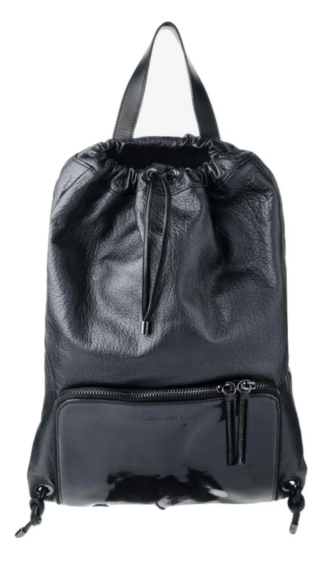 Alexander Smith Zaino pelle bottalata vernice bottoni 26x39