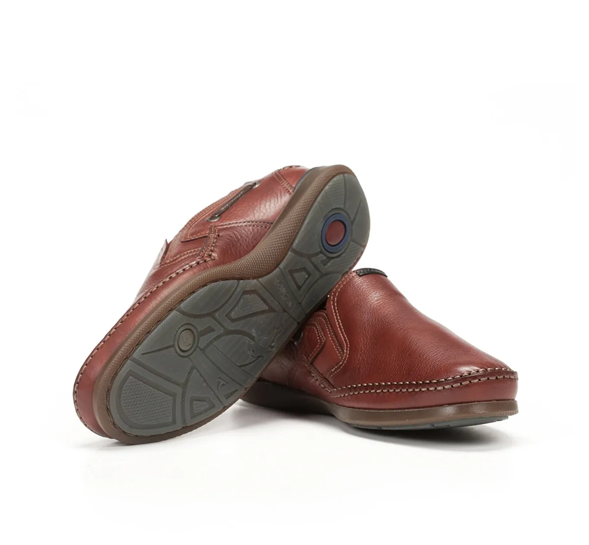 Fluchos Mariner 9883 slip on uomo rosse artigianali