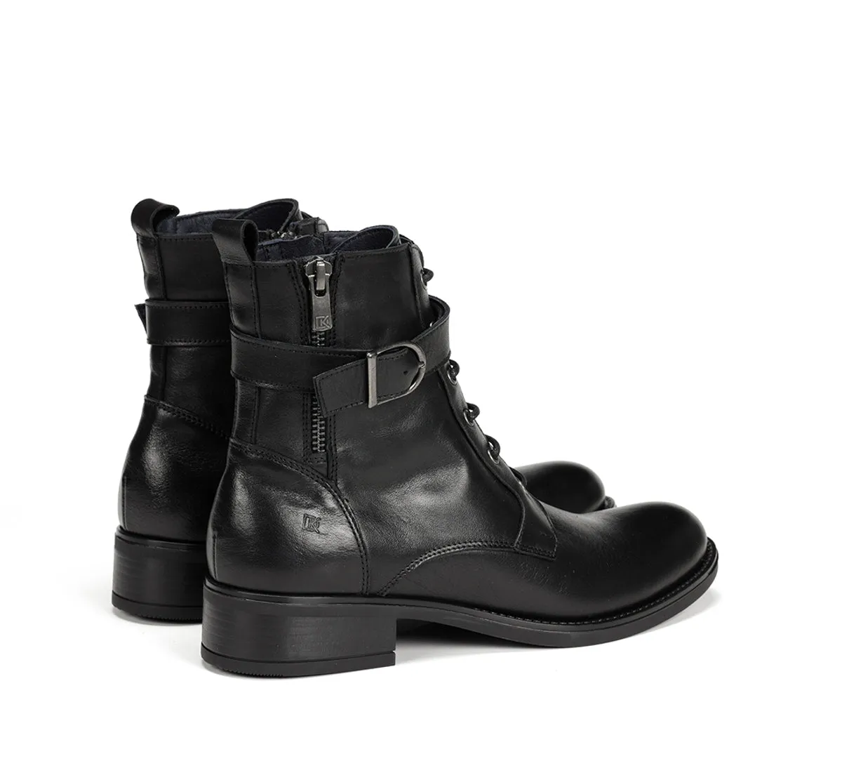 Dorking Chad D9123 stivaletti donna neri tacco basso