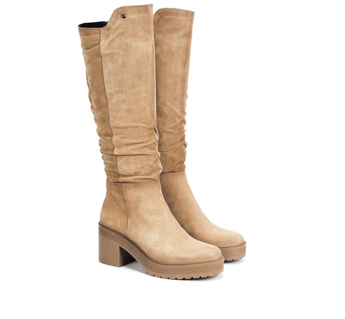 Fluchos Sarah D9574 stivali donna beige tacco