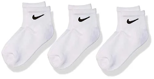 Nike Basic Ankle Calze Bambino 3 Paia Bianche-Grigie