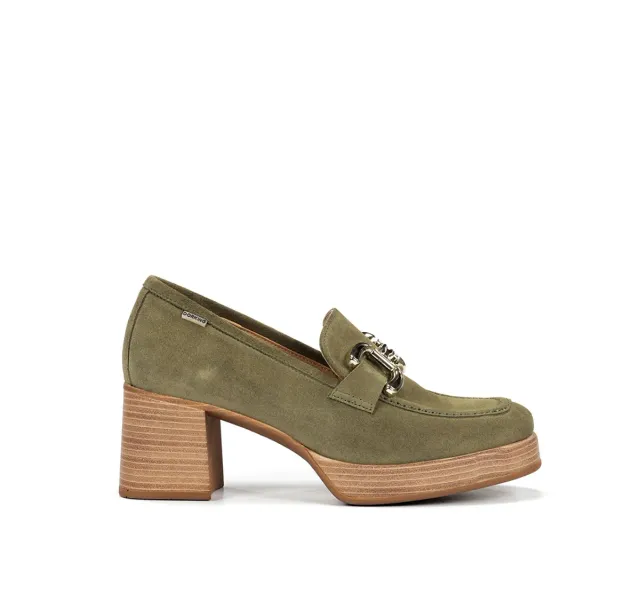 Dorking Cristel D9438 mocassini donna verdi zeppa