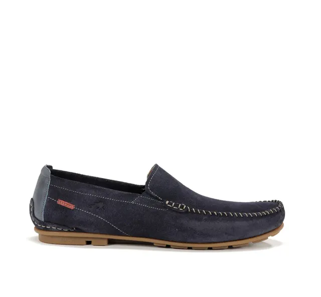 Fluchos Dorian F1091 Mocassino Uomo Blu in Pelle
