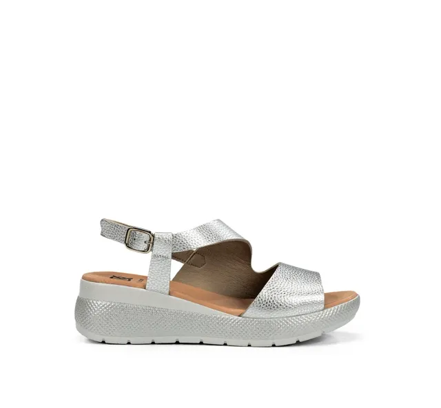 Dorking Ever D9495 sandali donna argento fibbia