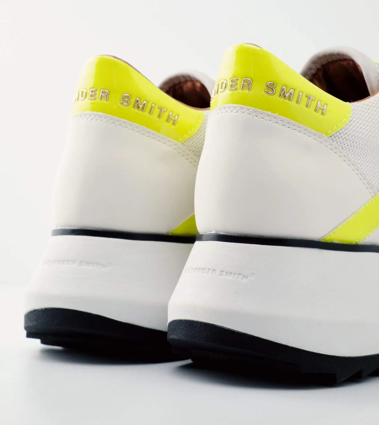 Alexander Smith Chelsea sneakers donna white fluo yellow plateau