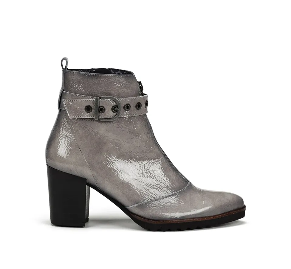 Fluchos Thais D8300 stivaletto donna grigio tacco cowboy