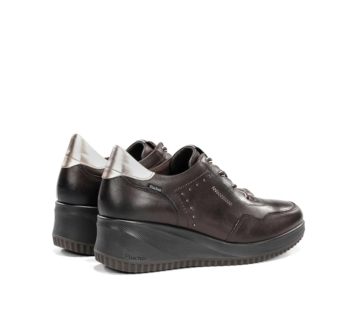 Fluchos Novax F2545 sneakers marrone donna zeppa