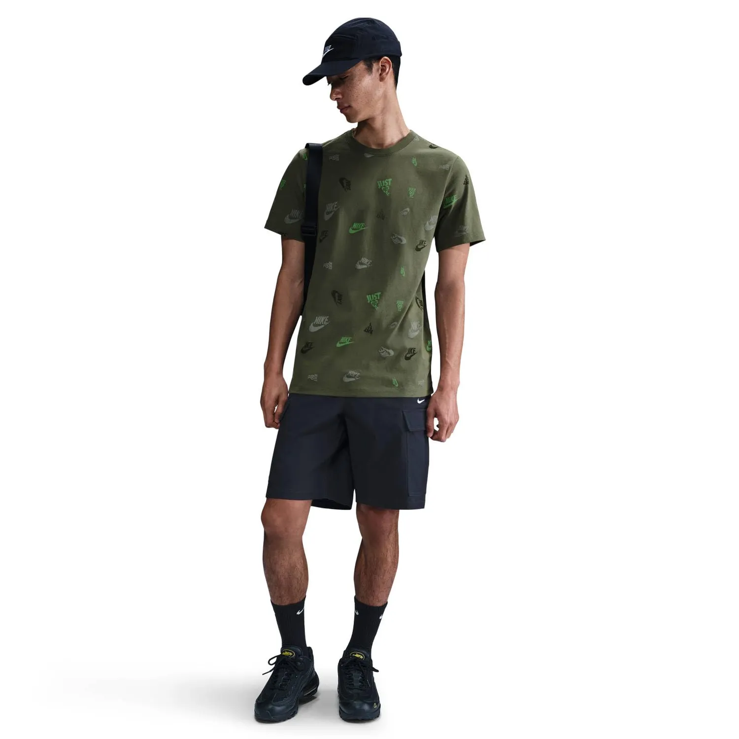 Nike Sportswear t-shirt uomo L bianca cotone