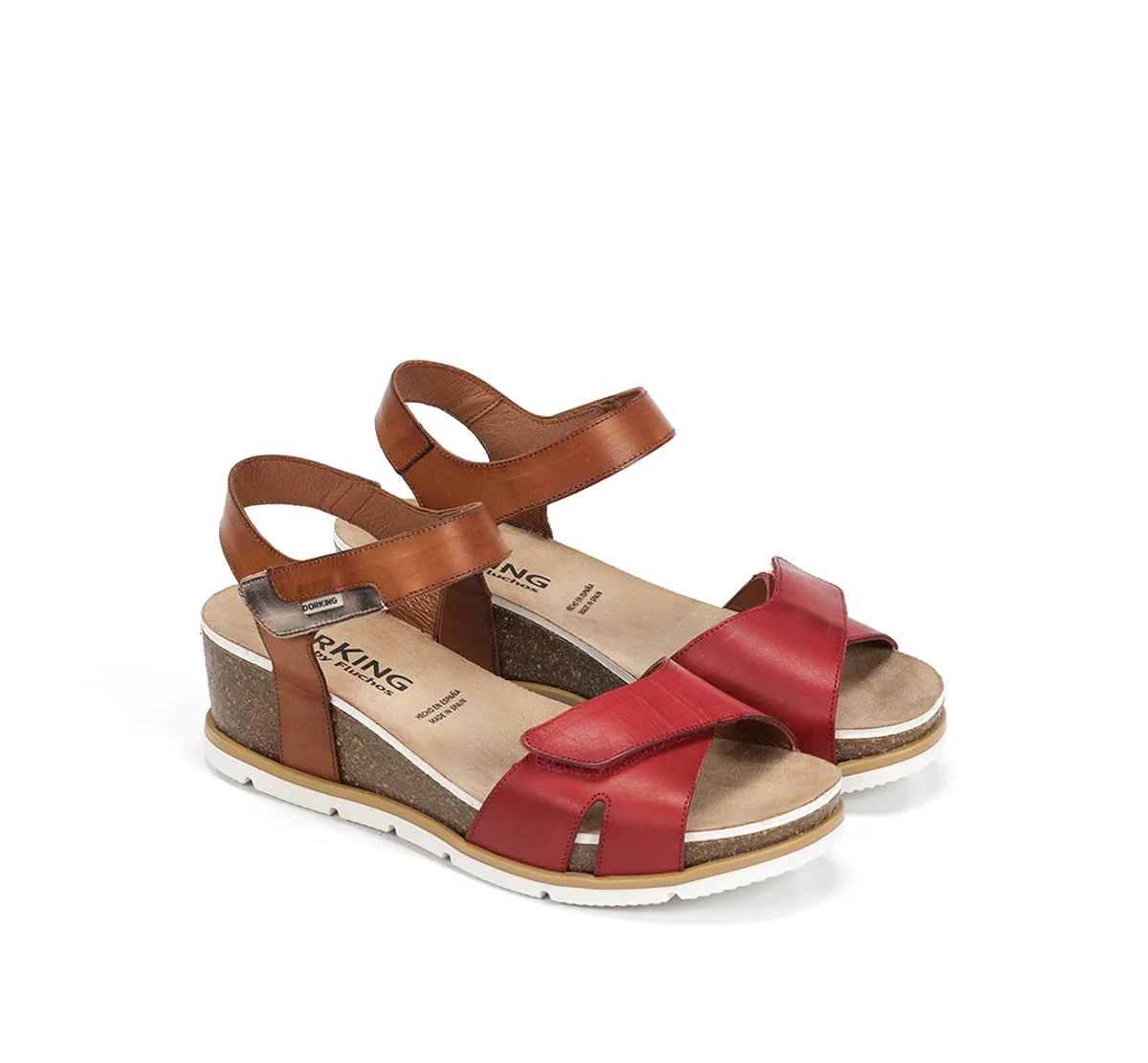Fluchos Gold D9512 Sandali Zeppa Donna Rossi