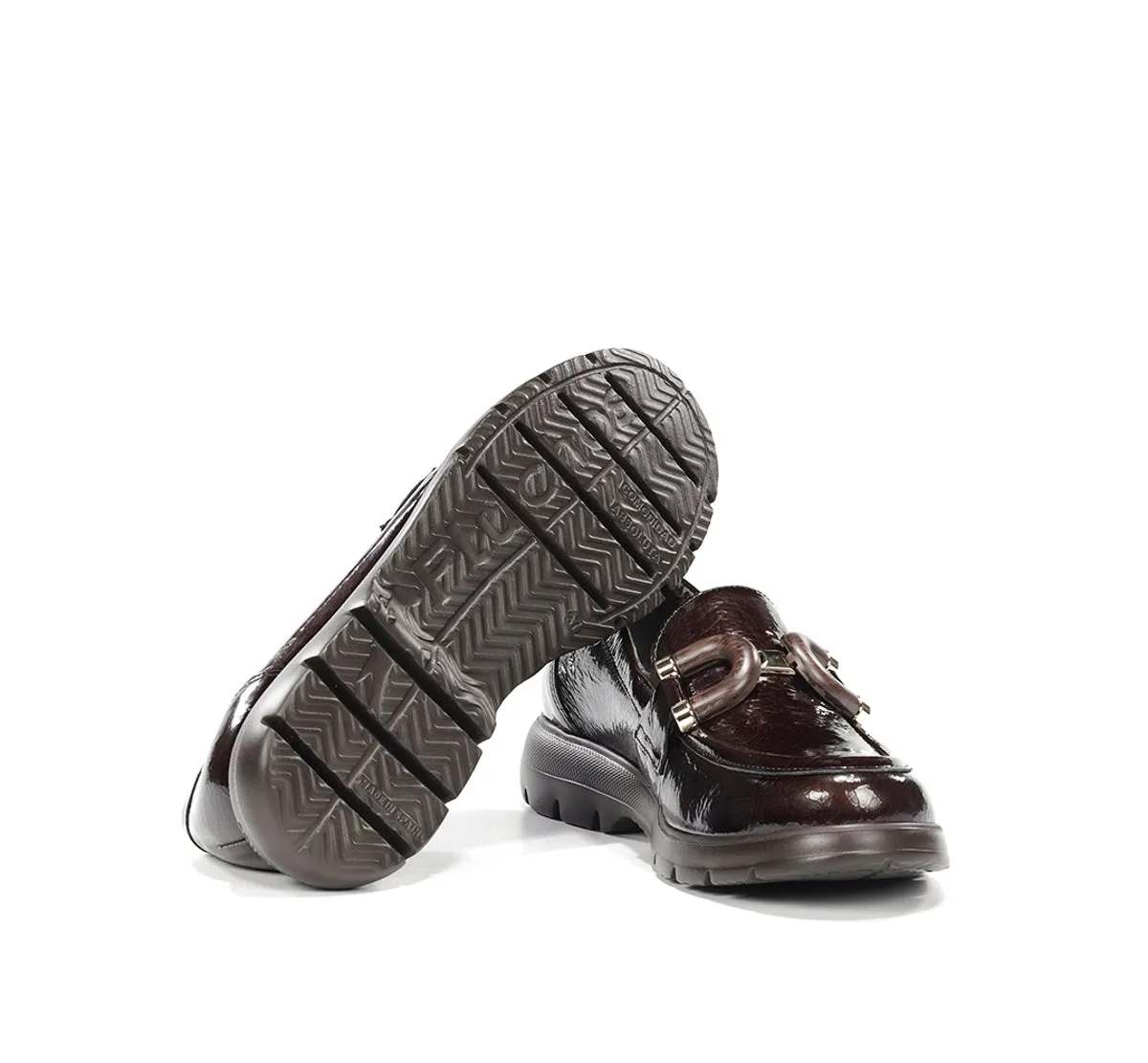 Fluchos Gladis F2514 mocassini donna marroni leggeri