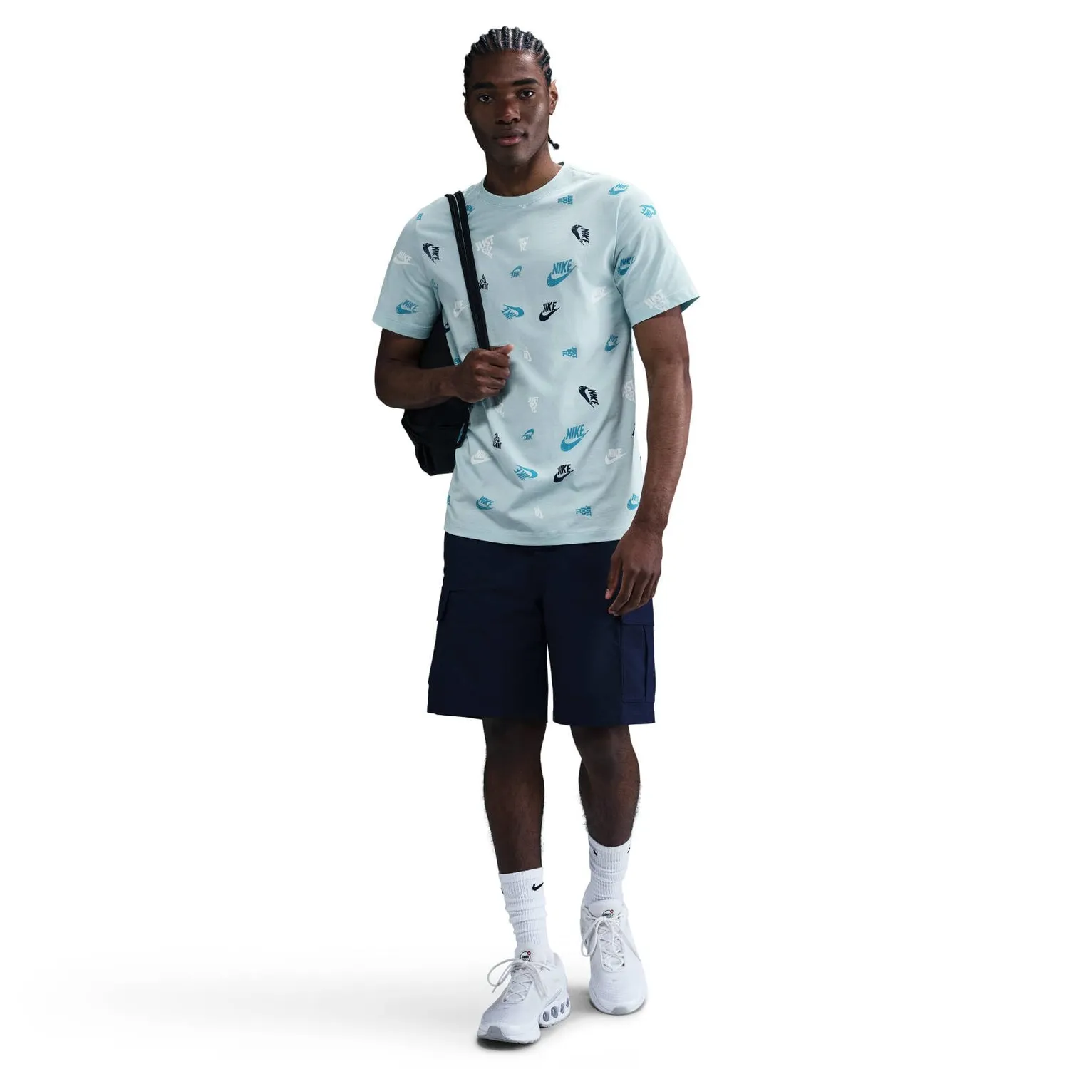 Nike Sportswear t-shirt uomo L bianca cotone