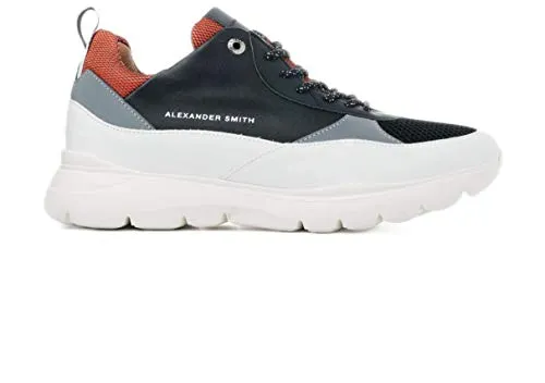 Alexander Smith London Eye White Silver sneakers uomo