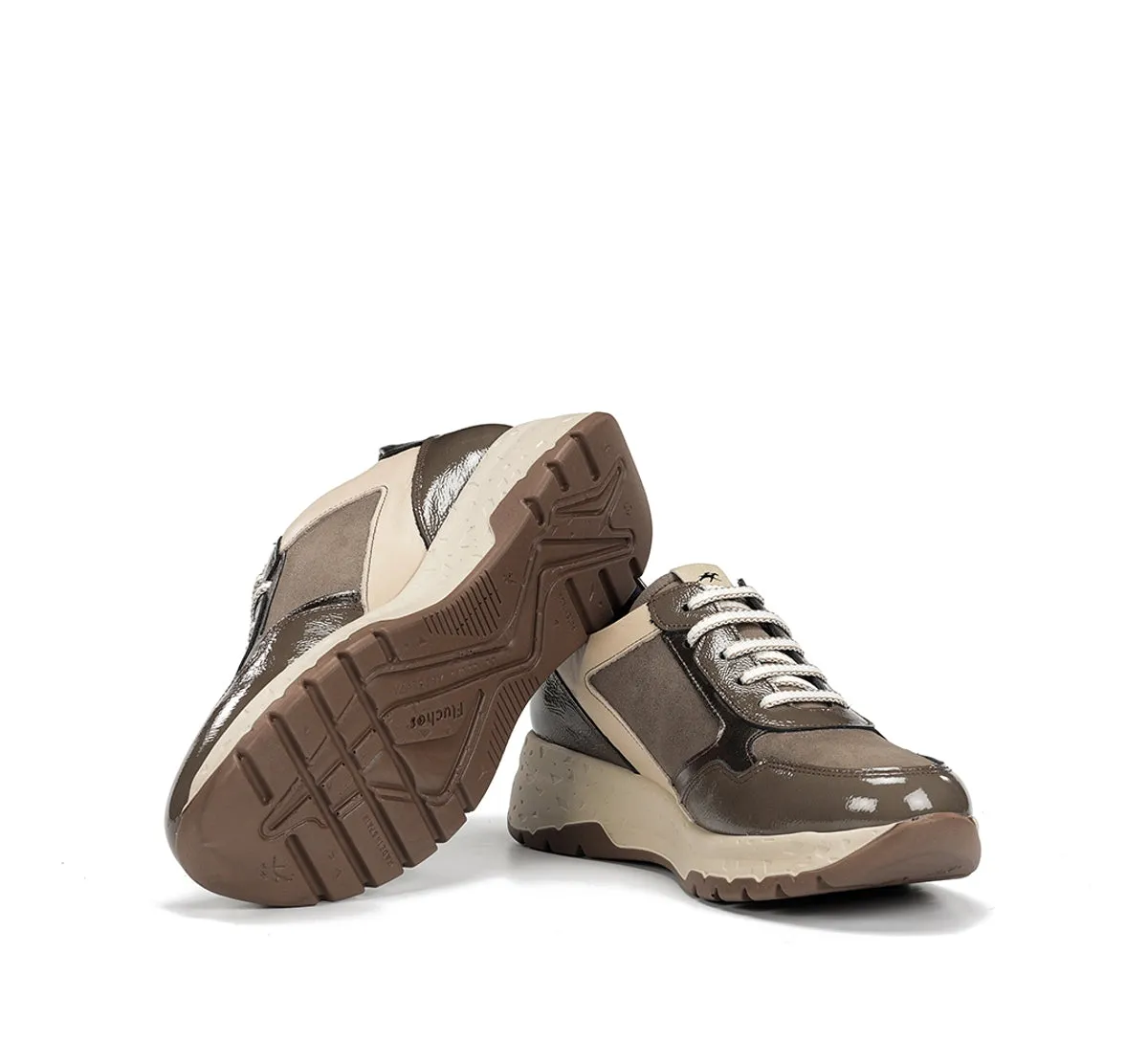 Fluchos Nexus F2308 Sneakers Taupe Donna Pelle