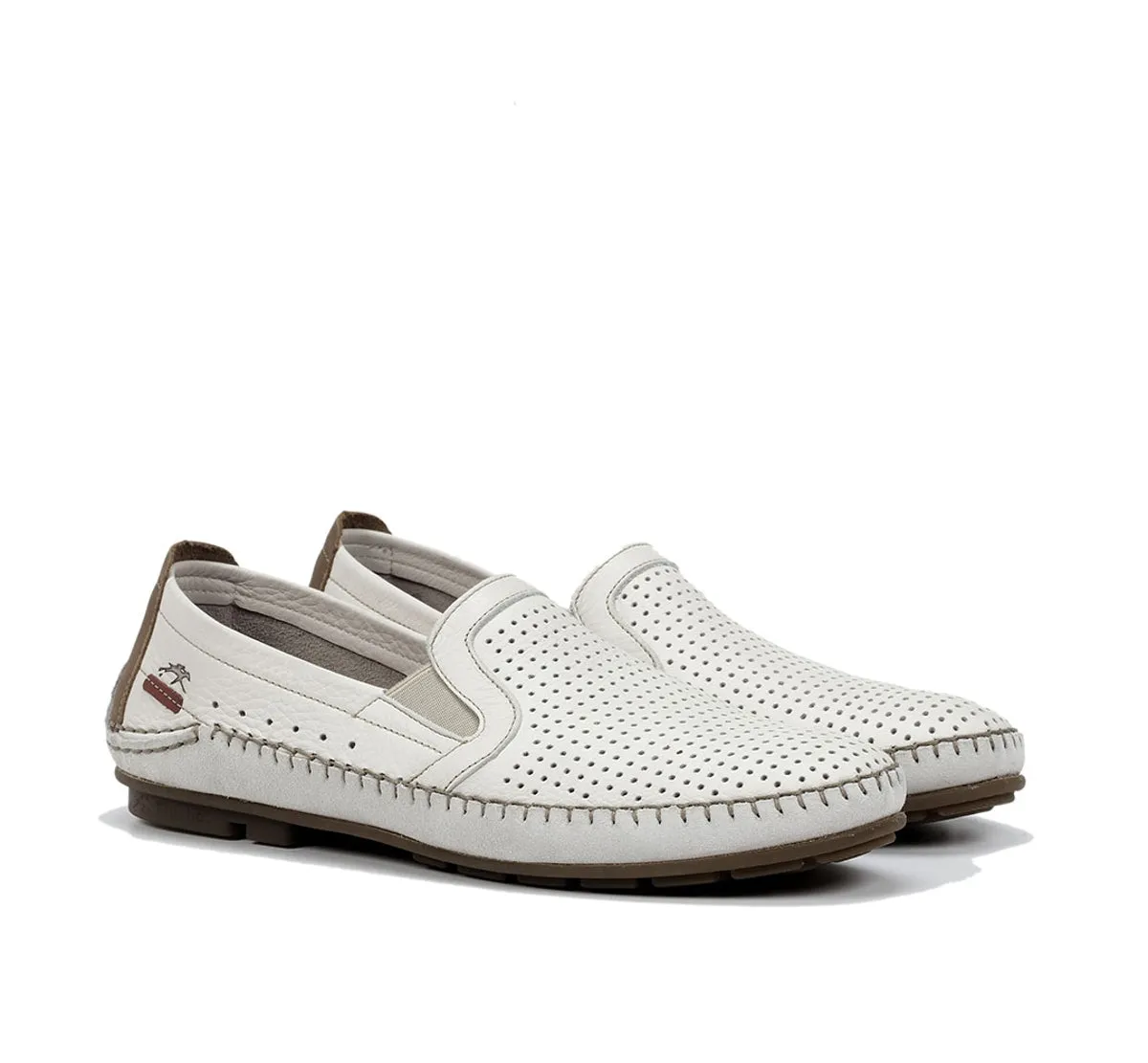 Fluchos Dorian F1177 mocassini uomo bianchi slip-on