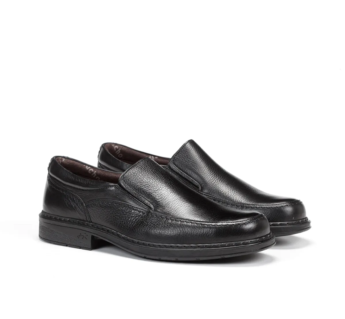 Fluchos Clipper 9578 slip on uomo nero classico