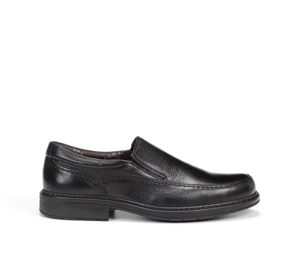 Fluchos Clipper 9578 slip on uomo nero classico