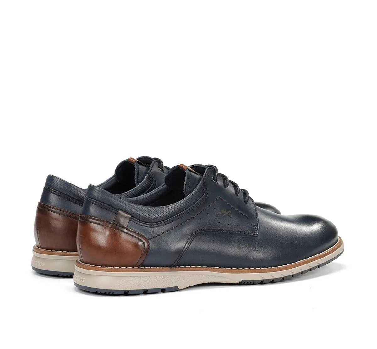 Fluchos Taylor F2091 Scarpe Uomo Blu Cuciture Contrasto