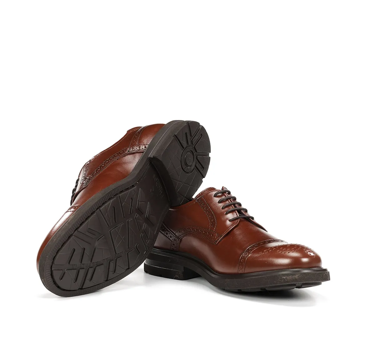 Fluchos Belgas F0629 scarpe uomo marrone classiche