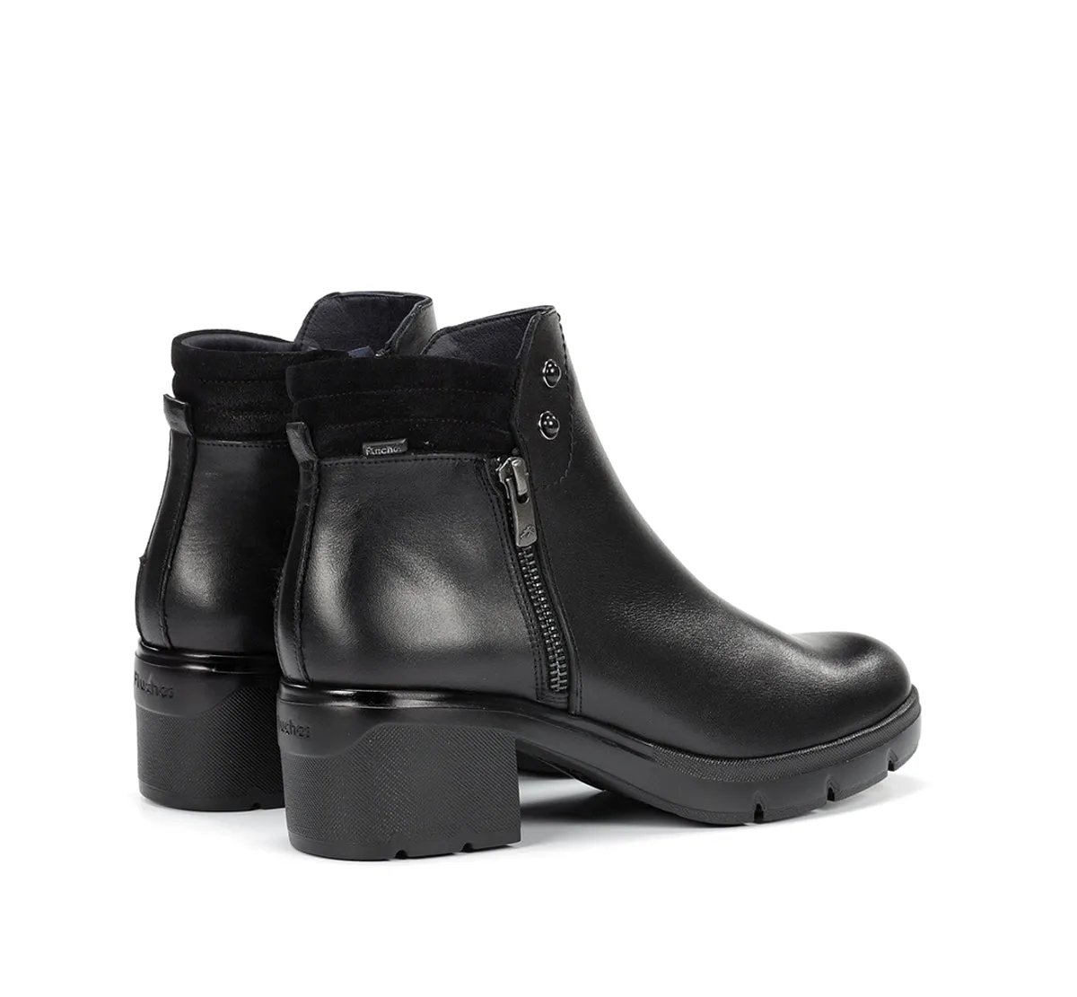 Fluchos Fugaz F2102 tronchetti donna neri tacco