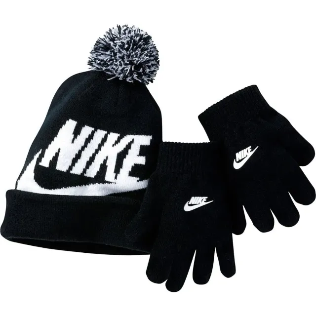 Nike Swoosh Pom Beanie set berretto e guanti con pompon