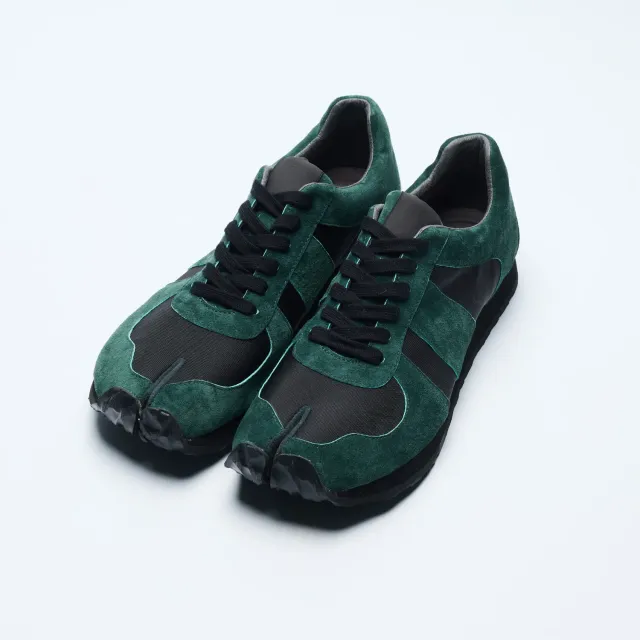 Tabito Tabi Trainer tabito01 sneakers verdi nylon suede