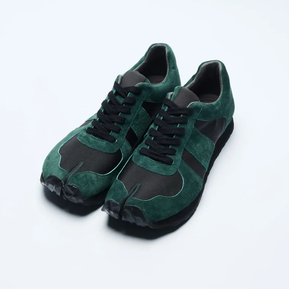 Tabito Tabi Trainer tabito01 sneakers verdi nylon suede