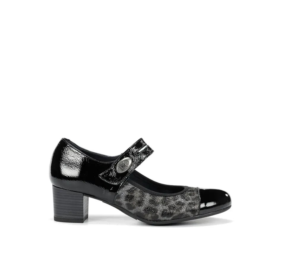 Dorking Geminis D8637 decollete donna nere tacco medio
