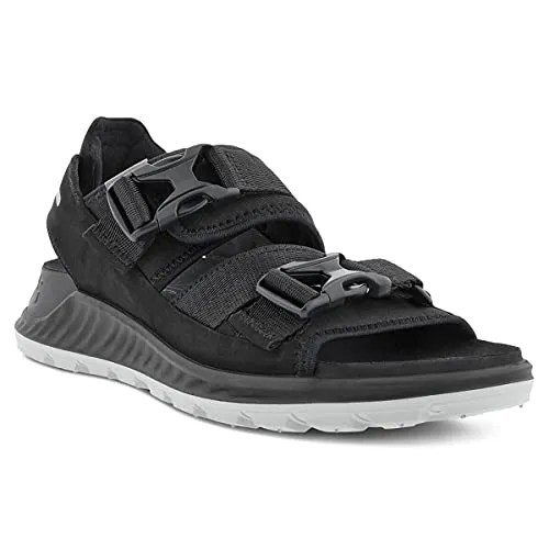 Ecco Exowrap M 3s sandali uomo nero trekking leggero