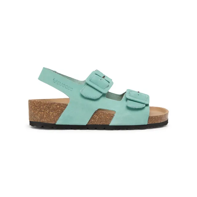 Suecos Sommar sandali donna azzurri zeppa