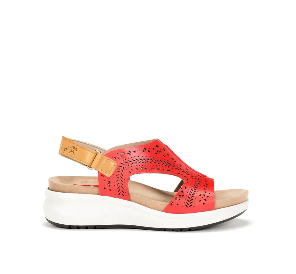 Fluchos Yagon F1481 sandali donna rossi classici