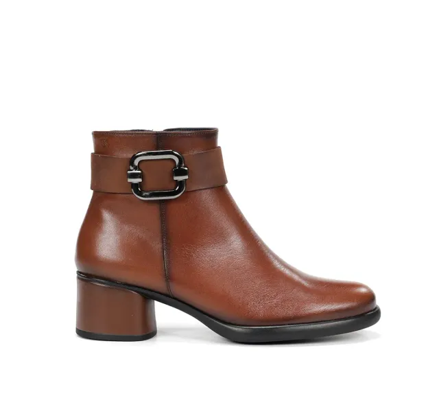 Fluchos Macy D9369 tronchetti donna marroni tacco